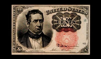 10 Cents Fifth Issue Fractional Currency Lightly Circulated Free Shipping #8 - Image 1 of 2