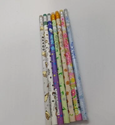 New Authentic Sanrio Vintage Hello Kitty Nyago Landry 7 Pencils 2000 2001 — 第 1/3 张图片