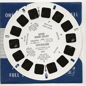 2050 Oberes Rhonetal Schweiz 1958 View-Master Rolle - Bild 1 von 2