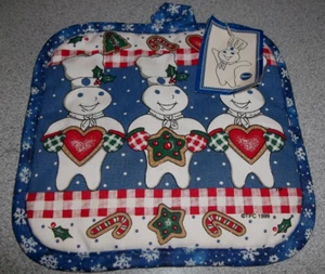 Pillsbury Doughboy CHRISTMAS POTHOLDER HOLIDAY BAKE OFF 1999 NWT FREE SHIPPING - Picture 1 of 4