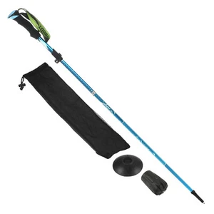 Trekking Poles, Collapsible Hiking Pole 37-43 Inch with Mud Basket Blue - Bild 1 von 5