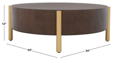 Safavieh DIANGELA ROUND COFFEE TABLE, Reduced Price 2172752881 COF6605B - Image 1 of 4