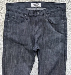 Men’s Naked & Famous Denim Jeans Super Guy Black Size 30 - Picture 1 of 6