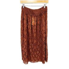 Chan Luu Lace Skirt Sheer Elastic Waist NWT sz(M)