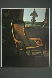 Amish Country Cane Back Rocking Chair Art Photo Print By James A. Warner, 1969 - Picture 1 of 6