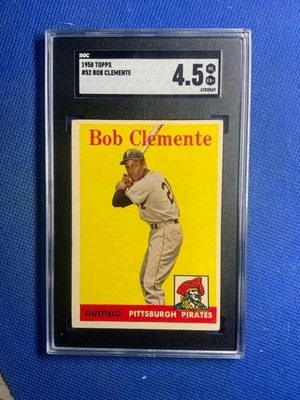 1958 Topps - #52 Roberto Clemente - SGC 4.5 - Image 1 of 2