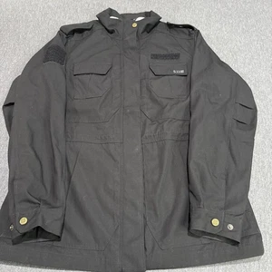 5.11 Tactical Women’s Utility Jacket Black Satin Lined Zip Front Size XL - Picture 1 of 16