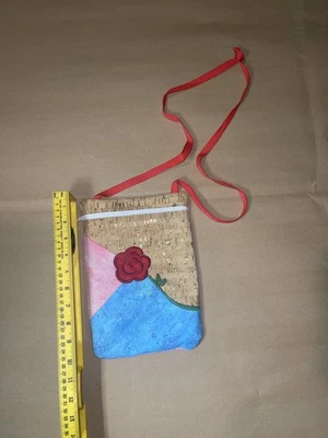 Wool Felted Purse Crossbody Boho Colorful Flower Shoulder Bag - Image 1 of 4