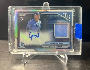 CURTIS MEAD 2024 BOWMAN CHROME RPA ROOKIE PATCH RC AUTO /150 - Picture 1 of 2