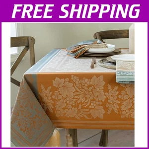 Luxe Harvest Gathering Fall Tablecloth - Taupe, 60" x 84" - Picture 1 of 10