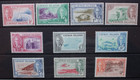 CAYMAN ISLANDS 1950 KGVI Definitives. Set 10 to 1/-ONLY. MINT HINGED. SG135/144.