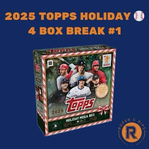 Cleveland Guardians 2025 Topps Holiday Baseball 4 BOX BREAK #5 - Bild 1 von 1