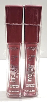 PACK OF 2 NEW L'Oréal Infallible 8 Hour Le Gloss-806 PLUMPED TAWNY - Image 1 of 2