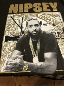 Nipsey Hussle Pro Team Short Sleeve Super Heavy Graphic T-Shirt Mens Size Medium - Picture 1 of 5