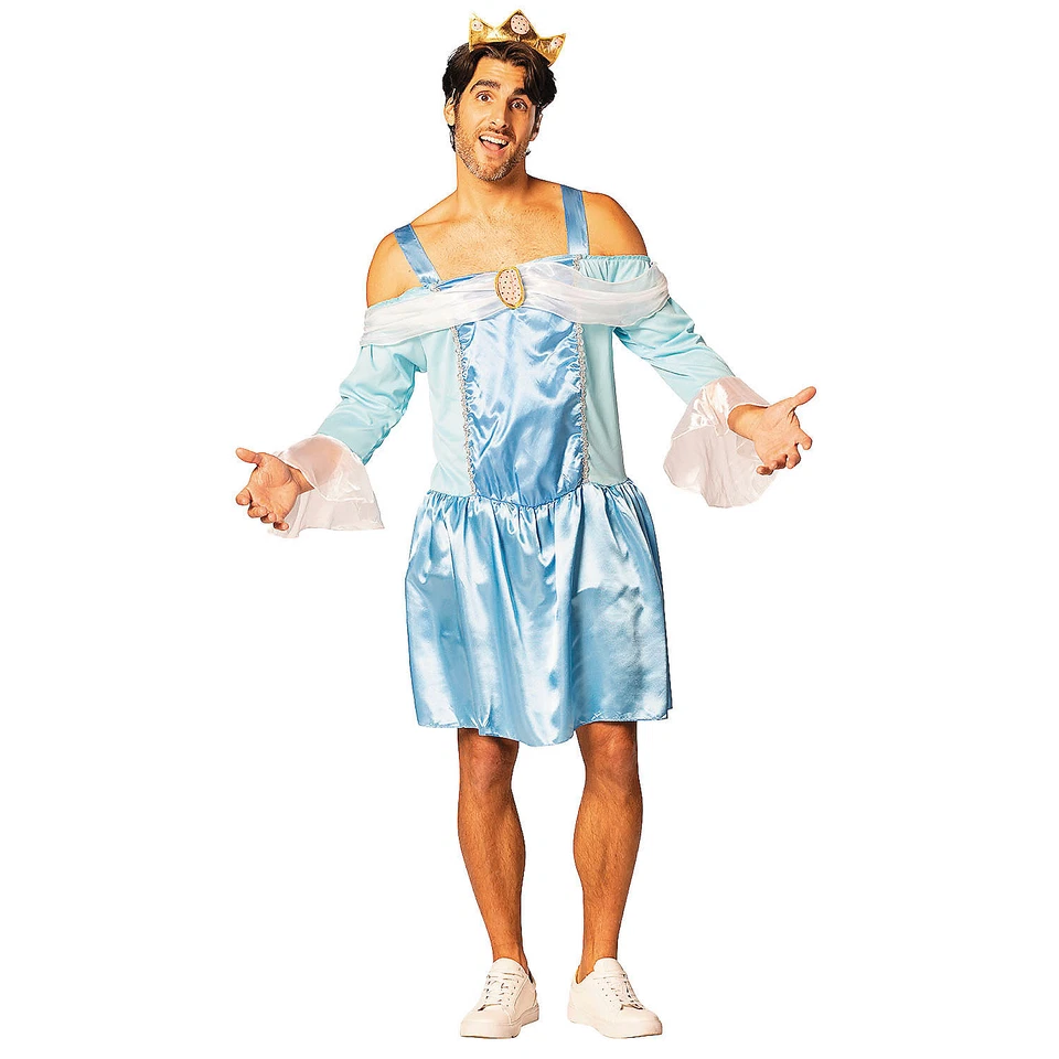 Mens Cinderfella Princess Halloween Costume Dress Gc7300