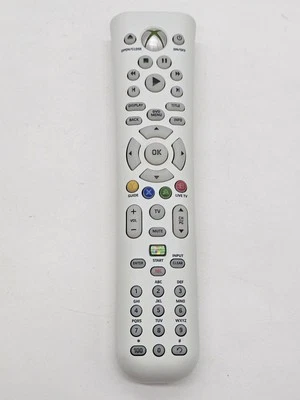 Microsoft Universal White Media Remote, Xbox 360 Video Game Remote - Image 1 of 3