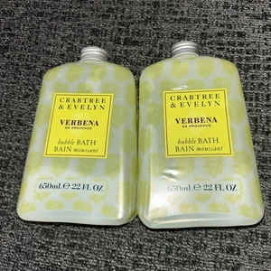 Crabtree & Evelyn Verbena Bubble Bath Bain Moussant 22oz Lot Of 2 New - Picture 1 of 1