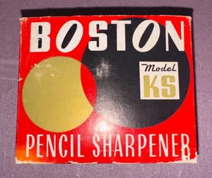 Vintage Boston Modell KS Bleistiftspitzer mit Box - Werbung Zeder Stromschnellen IA - Bild 1 von 5