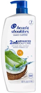 Head & Shoulders 2-in-1 Dandruff Shampoo Conditioner Advanced Scalp Care 40 oz - Picture 1 of 2