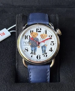 Polo Ralph Lauren Watch – Ralph & Ricky Bear Auto Leather Strap Limited Edition - Picture 1 of 10