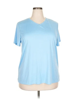 Hanes Women Blue Active T-Shirt 3X Plus - Image 1 of 4