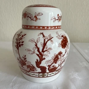 6’’ X 4.5’’ Coalport Indian Tree  Coral Jinger Jar - Picture 1 of 11