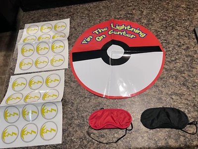 Игра Pokémon Birthday — закрепите молнию на покеболе — отсутствует упаковка - Изображение 1 из 4