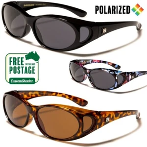 Polarised Fit Over Sunglasses - Oval - Wear Over Prescription Glasses- Polarized - Picture 1 of 4