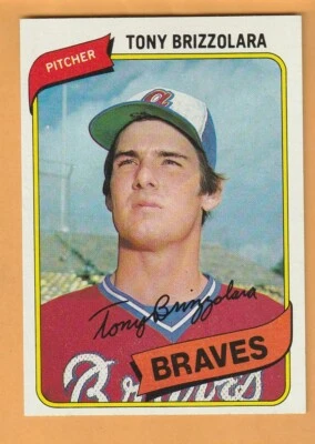 Tony Brizzolara Atlanta Braves 1980 Topps #156 Beloit Wisconsin Texas 13B - Image 1 of 2