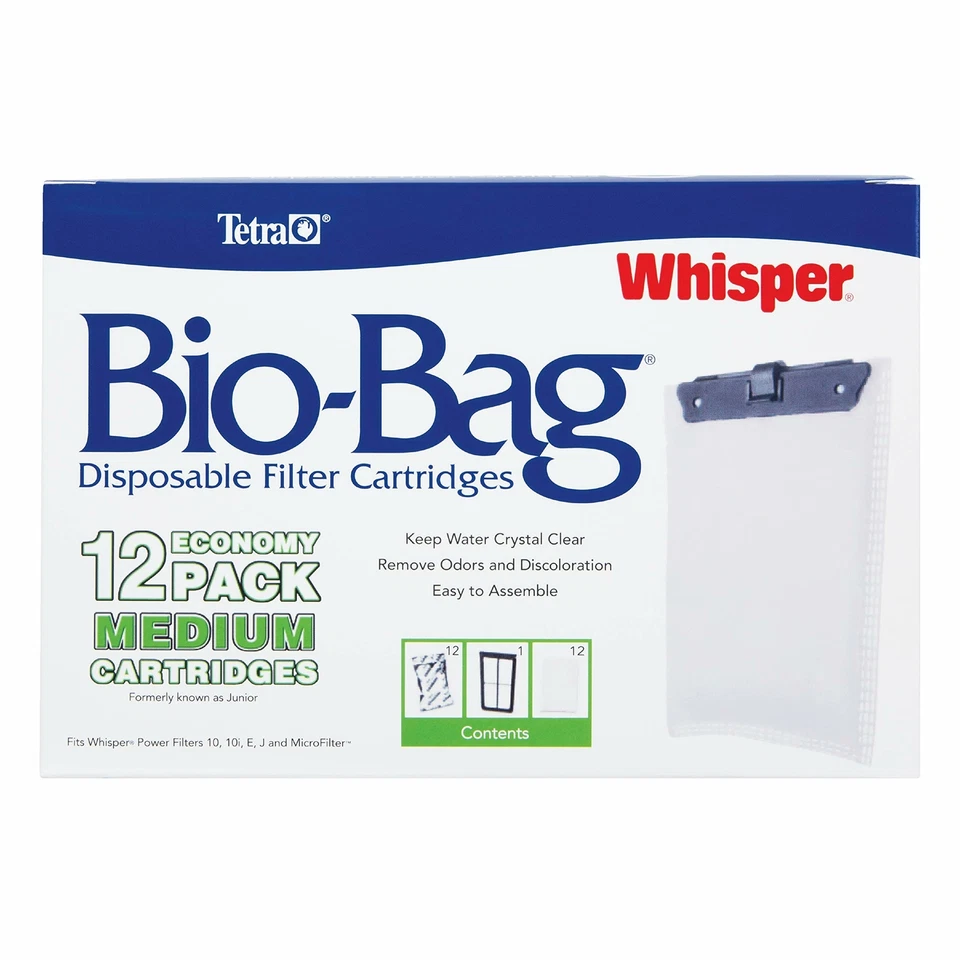 Tétra 26160 Whisper Bio-bag Cartridge Unassembled - 12 Pack