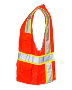 ๐ฅ Kishigo Premium Brilliant Series Heavy-duty Class 2 Vest Up To 5XL 1510-1511 - Picture 1 of 10