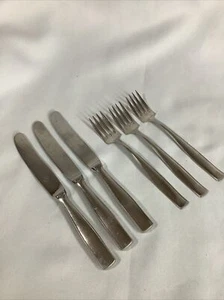 Eickhorn Stainless Lot of 3 Salad Forks (6.5") & 3 Knives (8.25") Germany - Picture 1 of 15