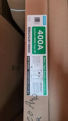 Siemens MM0202B1400SC METER MAIN 400A JXD NO BYPASS UG/OH - Image 1 of 2