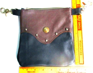 leather purse lady rider bag biker chick motorcycle riding accessory new - Picture 1 of 2