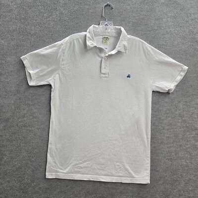 Brooks Brothers Boy Polo Shirt XL White Embroidered Logo Short Sleeve Cotton - Image 1 of 4