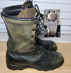 Vietnam Era Ro-Search Women's Sz 5R Military Combat Boots Black Leather - Picture 1 of 12