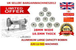 JUKI LU563 ALUMINIUM L/CAPACITY 10BOBBIN WALKING FOOT INDUSTRIAL SEWING MACHINE - Picture 1 of 5