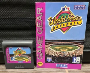 MLB World Series Baseball Authentic Game Cart with Manual for Sega Game Gear - Picture 1 of 7