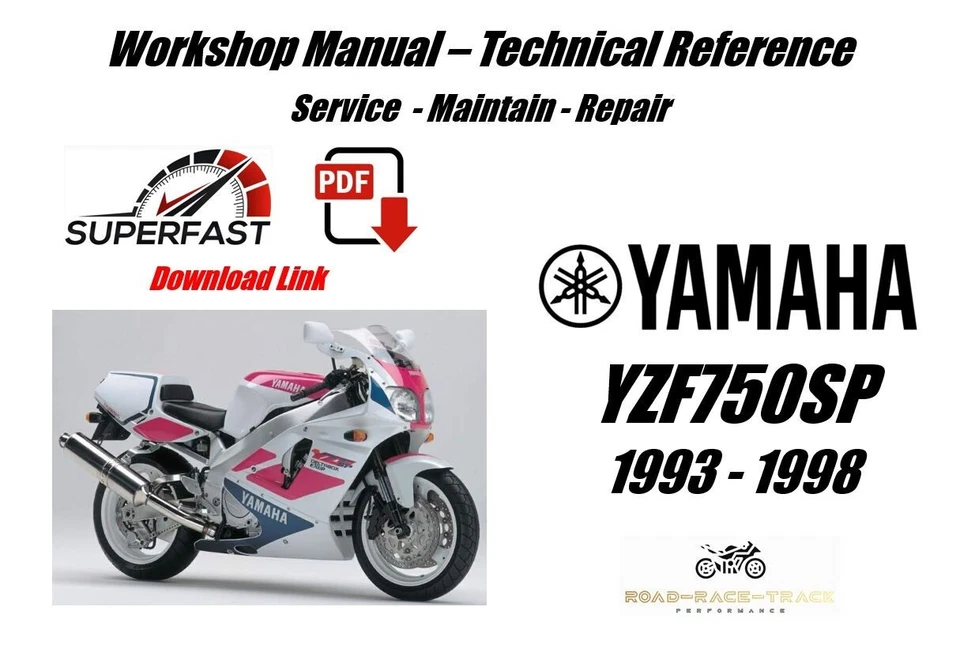 Yamaha YZF750SP YZF750 SP Manual de Oficina de Serviço 1993 - 1998 - Imagem 1 de 4