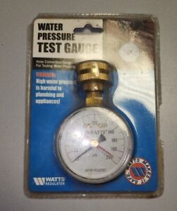 Watts Regulator Water Pressure Test Gauge Model IWTG 0950200 - New
