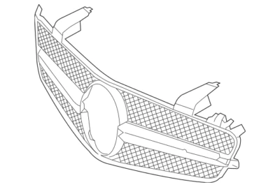 Rejilla radiador delantero original Mercedes Benz SL400 SL550 13-16 OE 2318880360 Foto 1 de 3