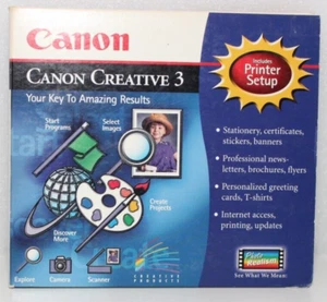 CANON CREATIVE 3 VINTAGE SOFTWARE WINDOWS 95 COLORSTORE CREATACARD SE COLOR DESK - Picture 1 of 4