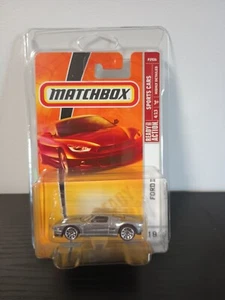 2009 Matchbox MBX Sports Cars Ford GT Metallic Gray/Silver w/Blue Stripe #18 NIP - Picture 1 of 3