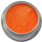 Gel Nail günstig Kaufen-Pigment Puder Orange Chrome Effekt Nail Art Glitzer Glitter Pulver Nagel Design 