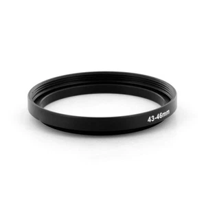 Filter Step Up Metal Ring Adapter for 43mm to 46mm anodised Black from US seller - Picture 1 of 1