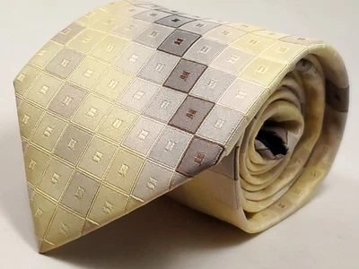 Corbata para hombre Joseph Abboud 100 % seda marrón dorado beige NUEVA Foto 1 de 4