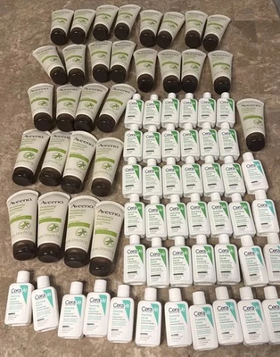 HUGE Skincare LOT of 69 CERAVE Facial Cleanser & AVEENO Brightening Scrub - Image 1 of 4