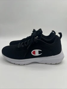 Champion Talos Women’s Size 6.5 Sneakers Black Canvas Round Toe CP101285M - Picture 1 of 9