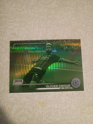 2022-23 Topps Stadium Club Chrome UEFA  - Olivier Giroud #70 /199 Green Hyper - Image 1 of 2