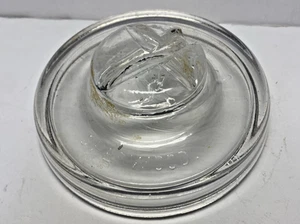 VINTAGE SHERWOOD BROTHERS CROCK GLASS LID - Picture 1 of 7